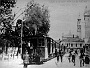 Tram della linea Padova-Bagnoli della Veneta in sosta a Conselve in una cartolina di fine 800 (Antonella Billato)